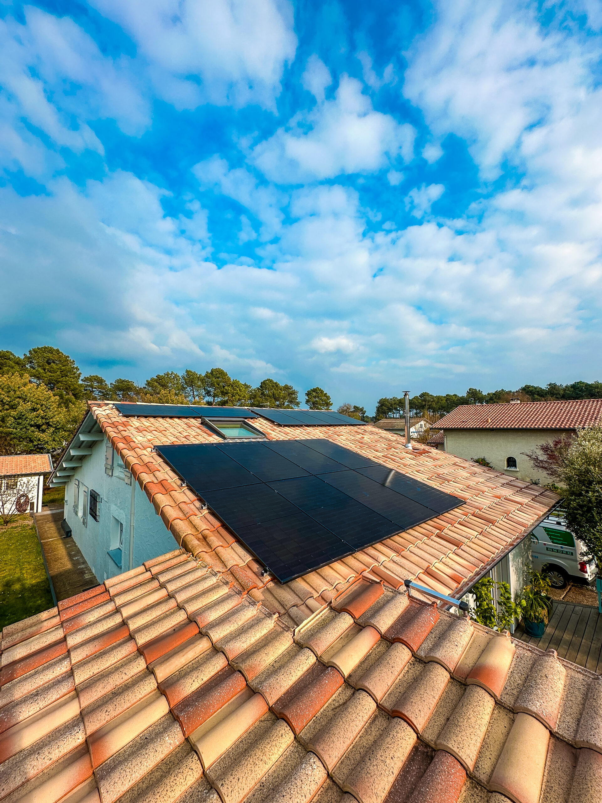 Panneau solaire composé de silicium
